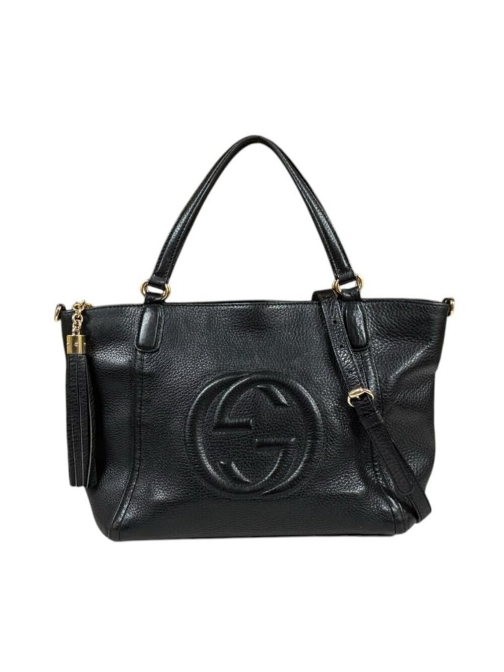 Gucci Soho Shoulder Bag Leather Black